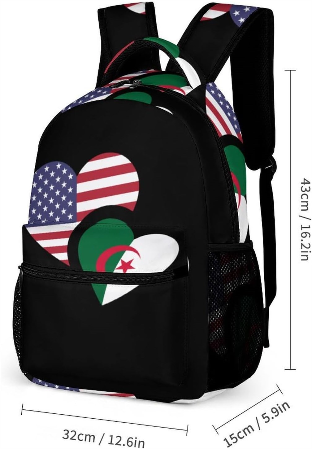 Algeria Backpack Daypack Pockets Shopping