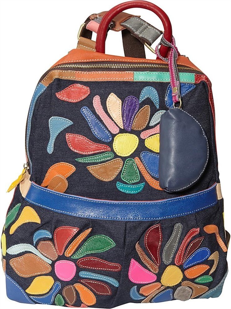 Amerileather Mini Carrier Backpack Rainbow US