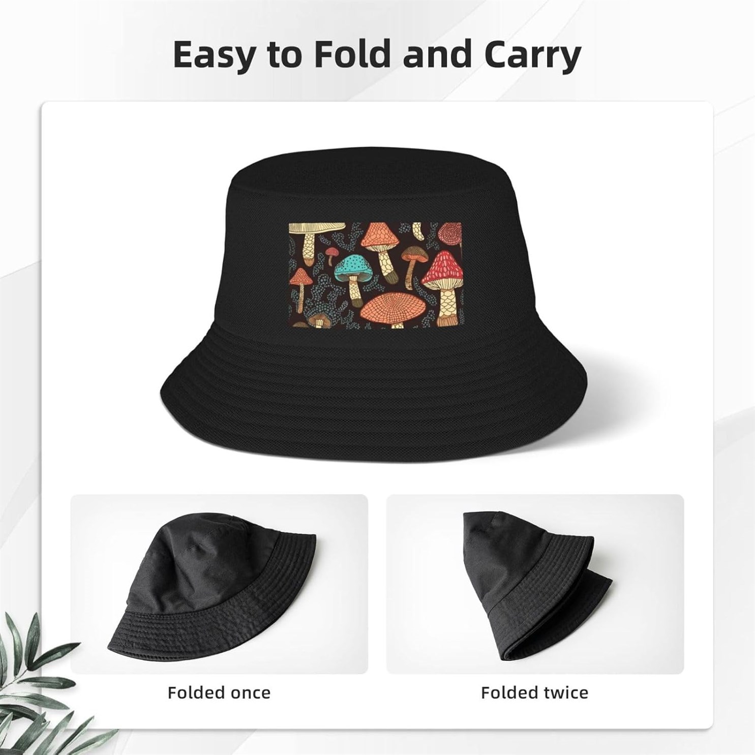 Boonie Fishing Mushroom Bucket Hiking