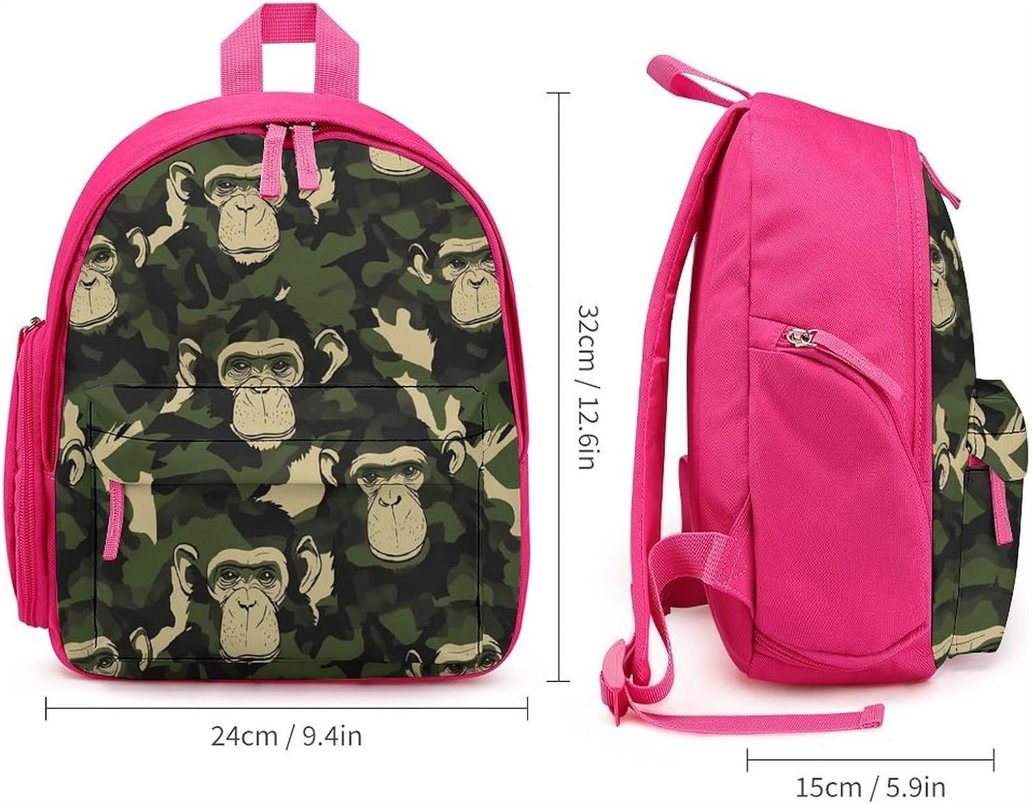 Camouflage Pattern Backpack Shoulder Adjustable