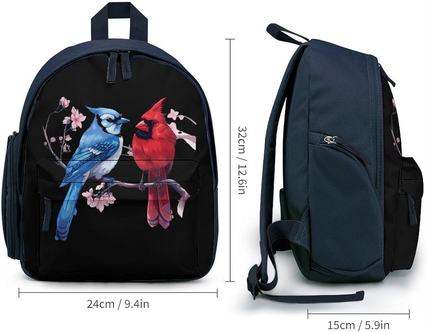Cardinal Backpack Daypack Adjustable Blue style 35