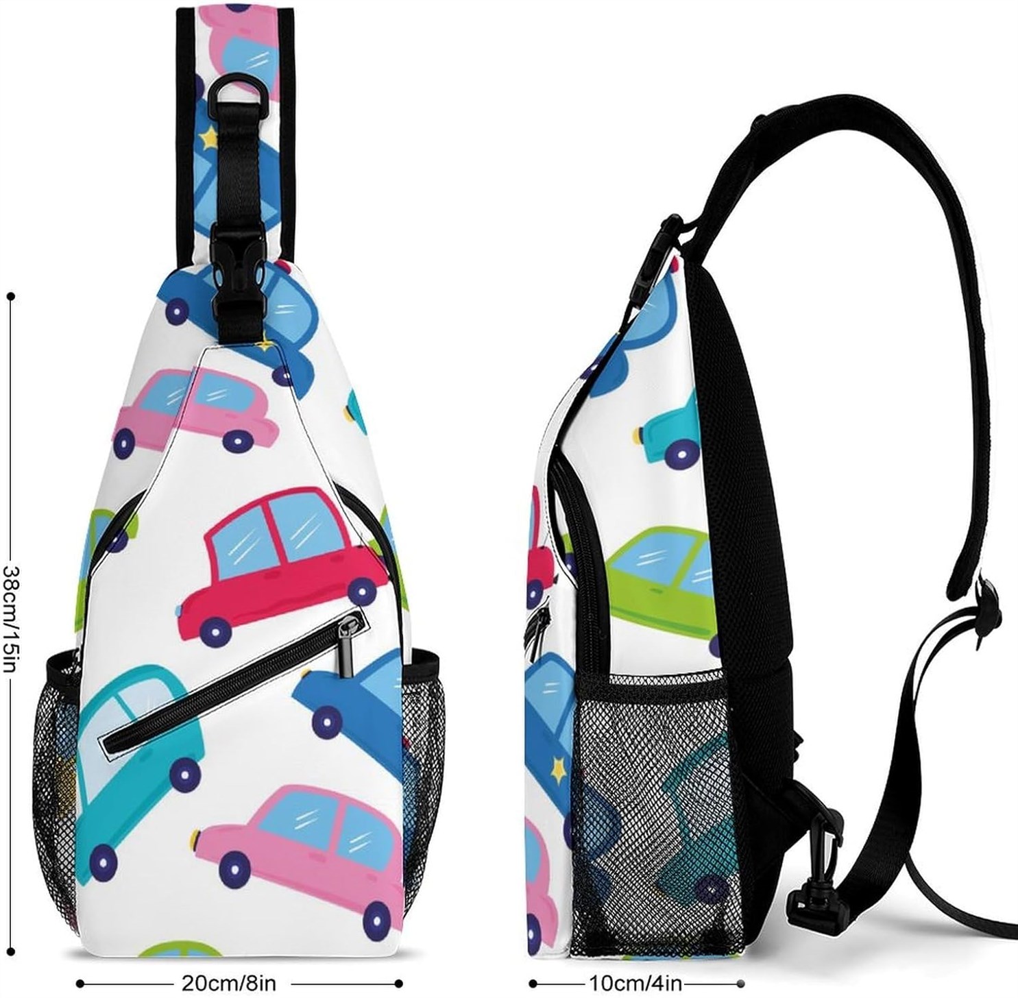 Cartoon Printed Crossbody Backpack Adjustable