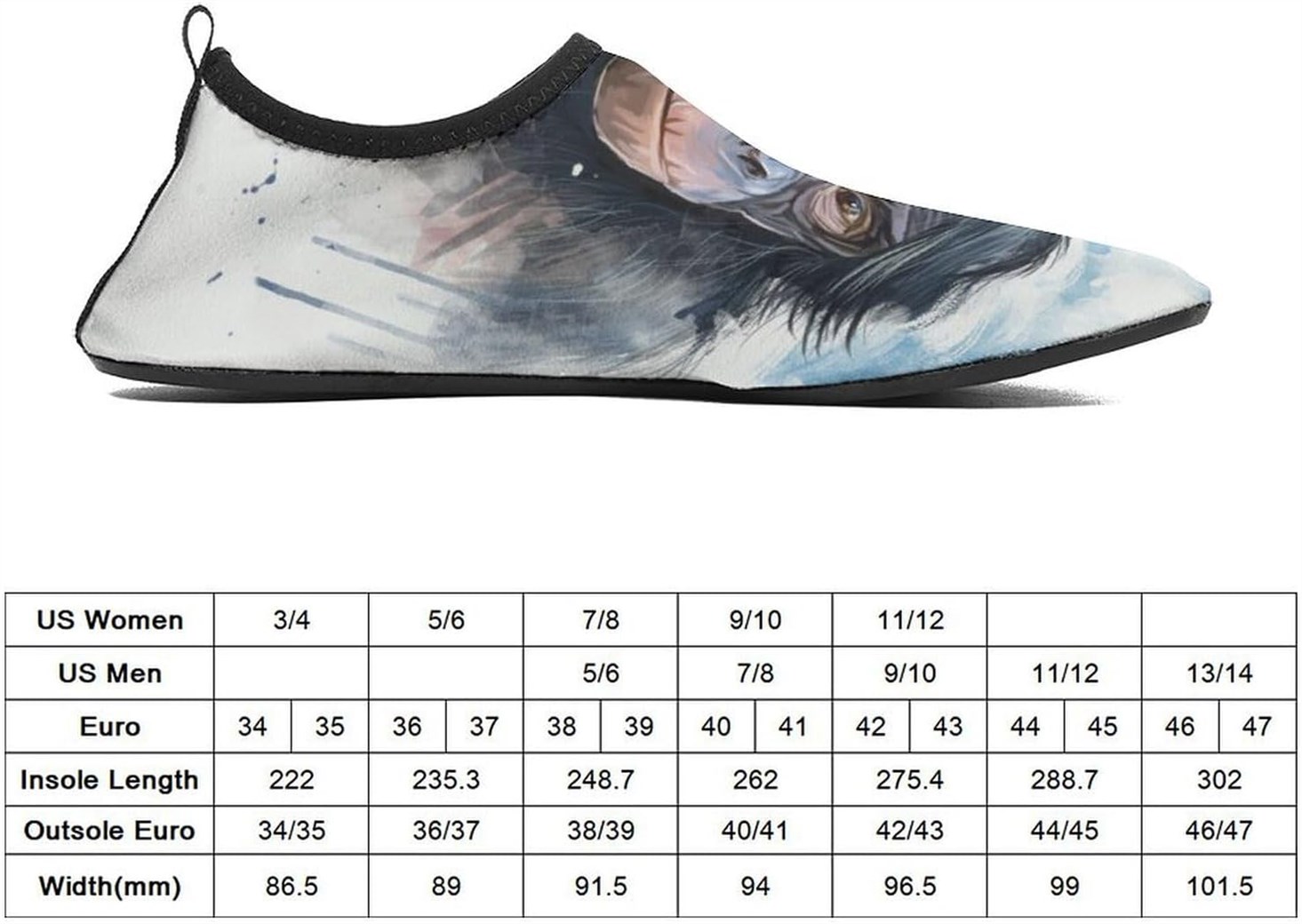 Chimpanzee Monkey Lightweight Water Shoes