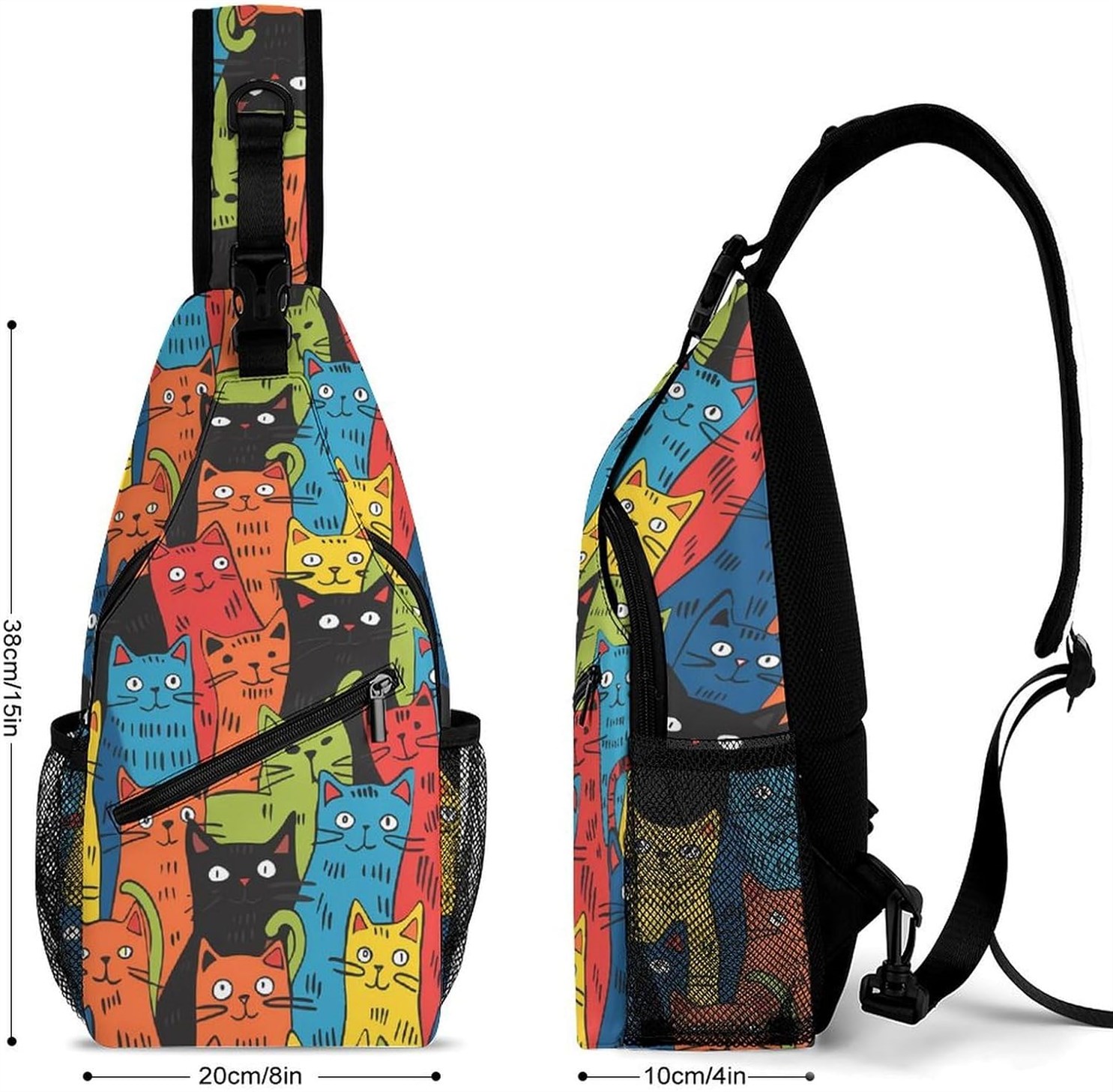 Colorful Crossbody Novelty Shoulder Backpack