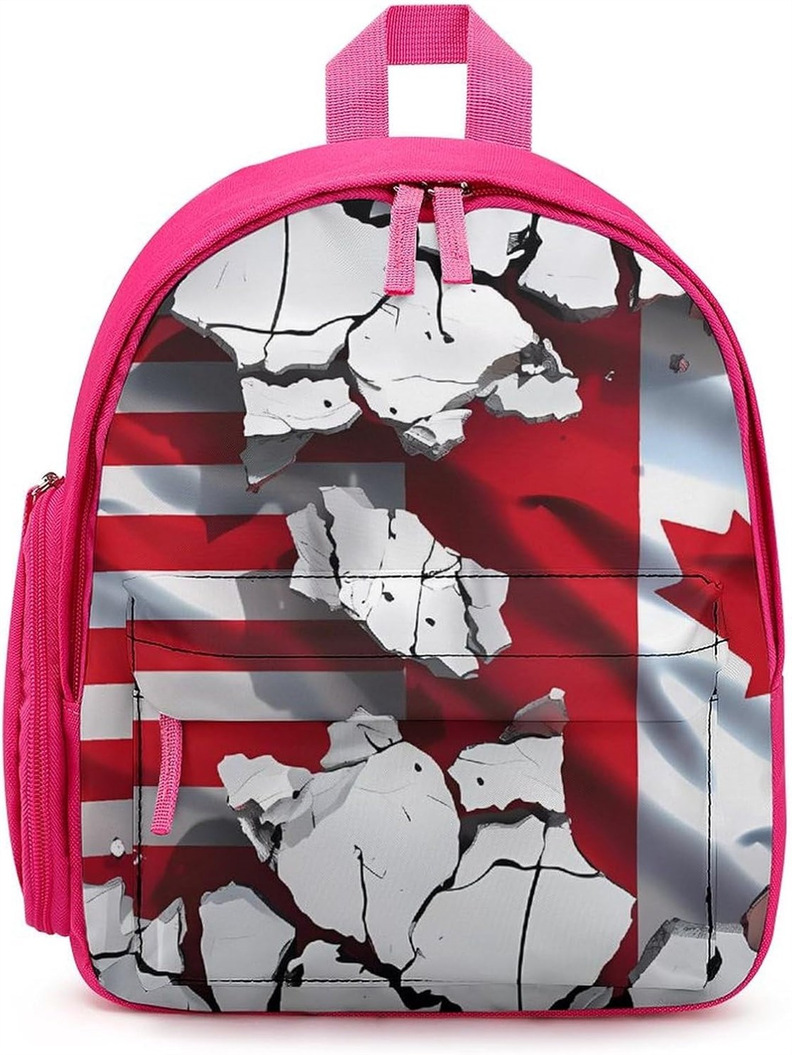 Cracked American Backpack Adjustable Pink style 11 - Review