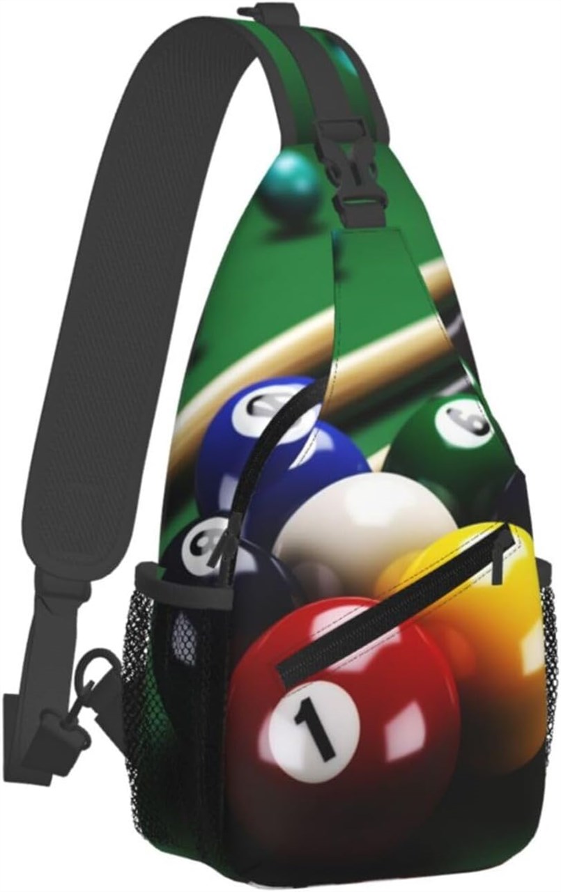 DWVTSLH Crossbody Backpack Billiards Daypack