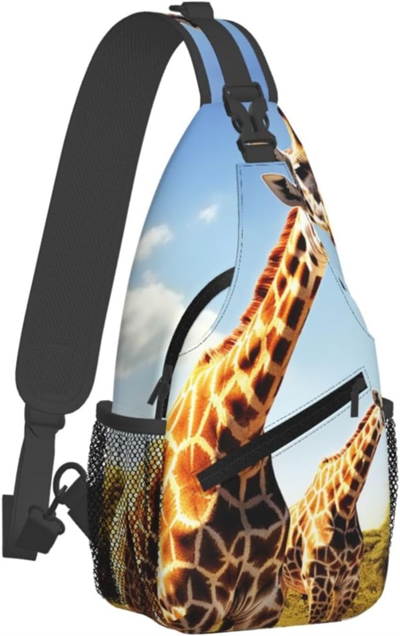 DWVTSLH Crossbody Backpack Giraffe Daypack