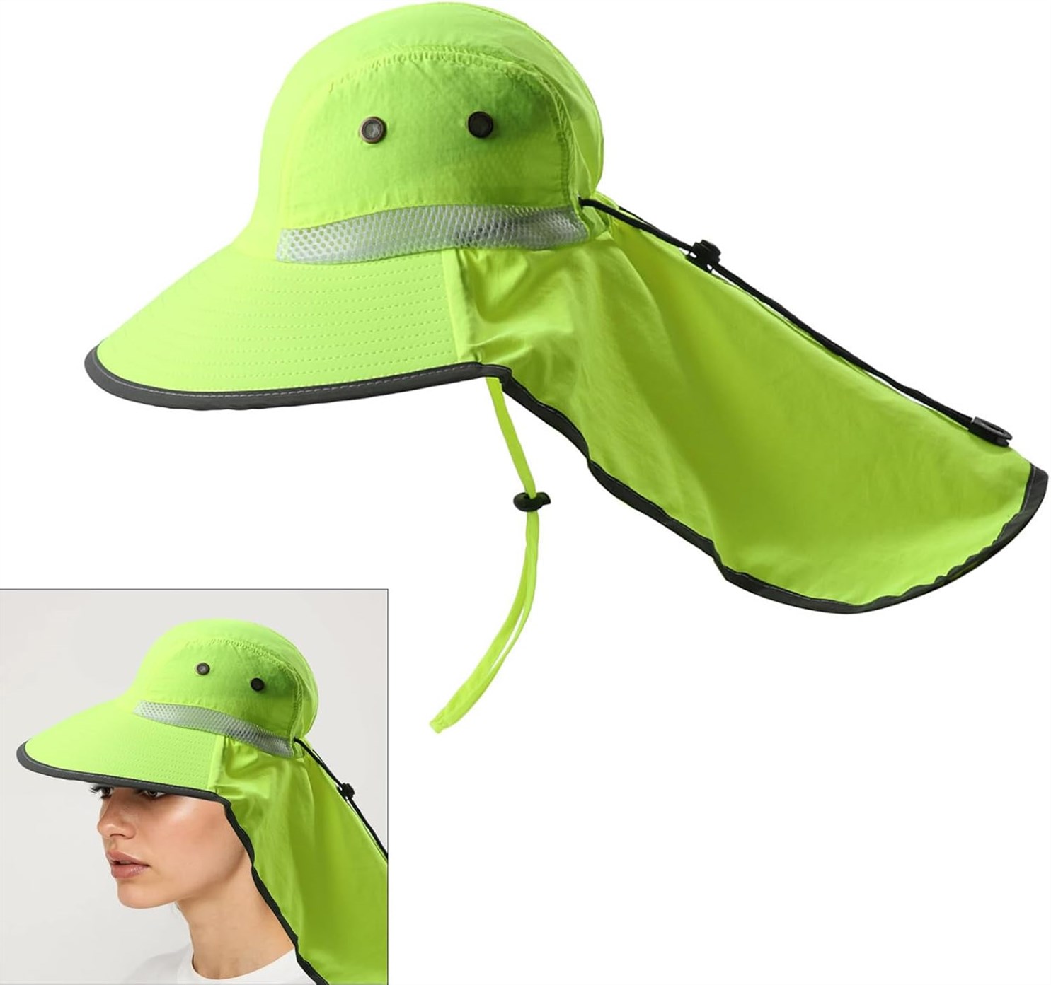 Dsgzkk Fluorescent Fishing Hat Protective