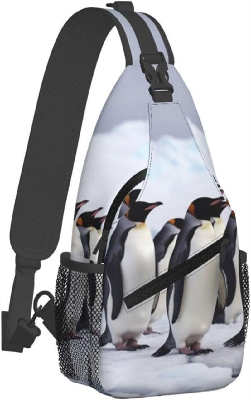 FHEDVBN Antarctica Penguins Crossbody Backpack