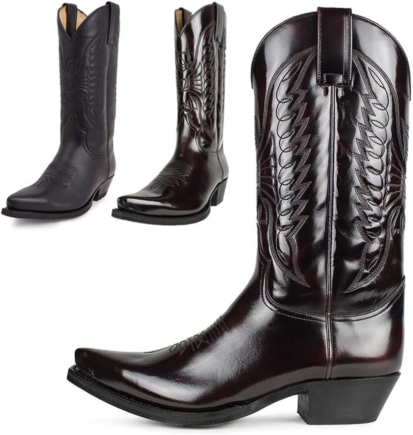 Fashion Pointed Embroidered Durable Western