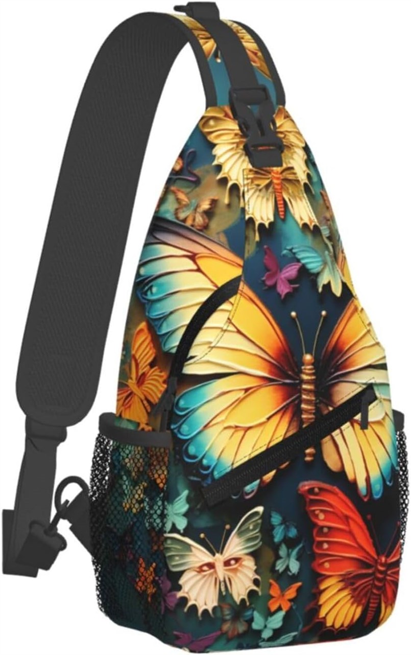 GTKSYNVE Butterfly Embroidery Paintings Diagonally