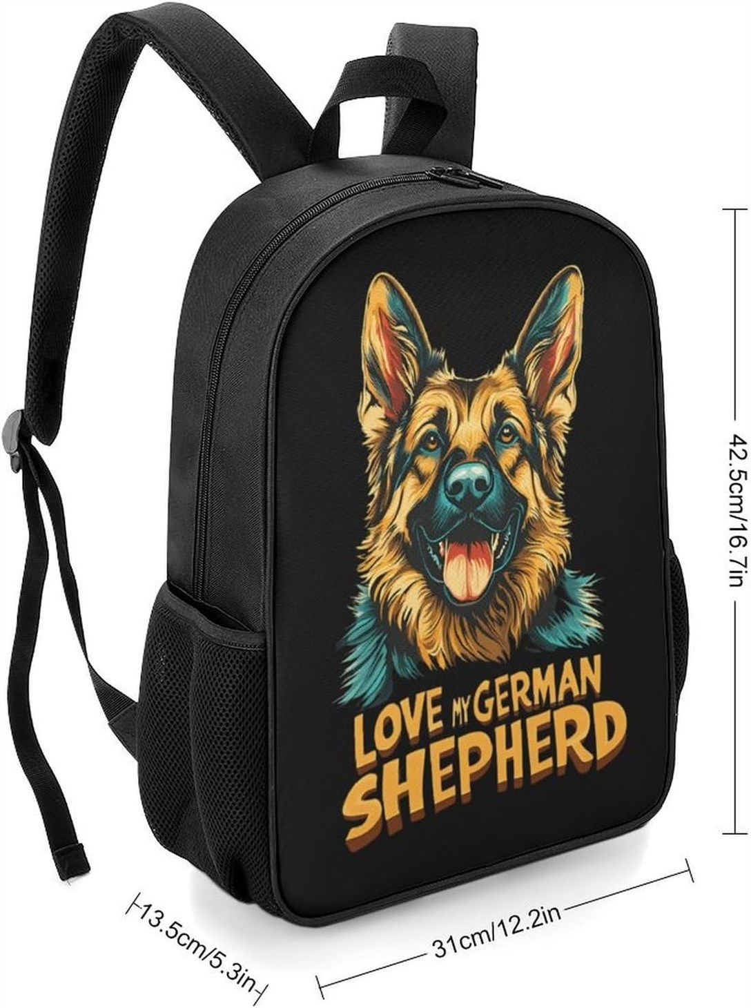 German Shepherd Backpack Daypack Shoulder