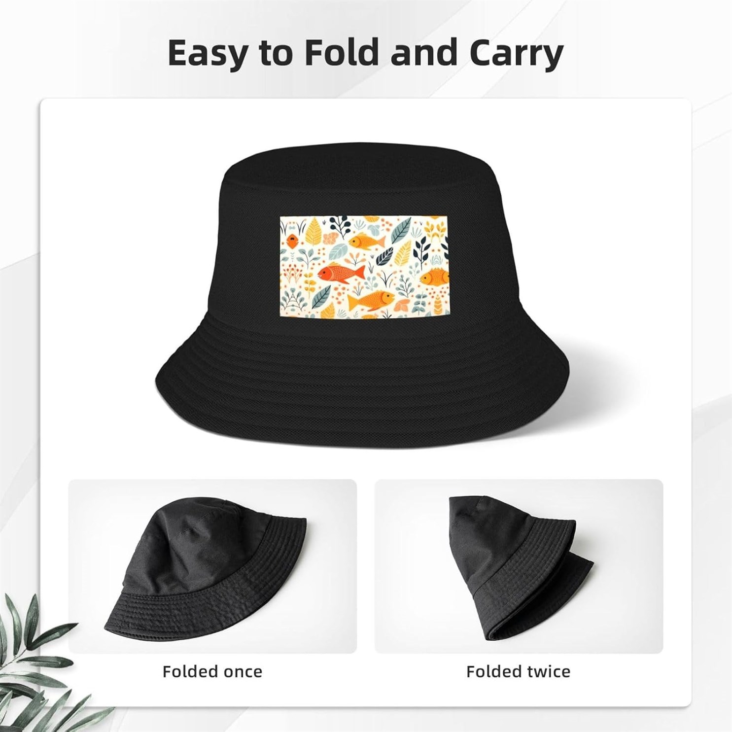 Grass Patterned Outdoor Double Layered Fisherman
