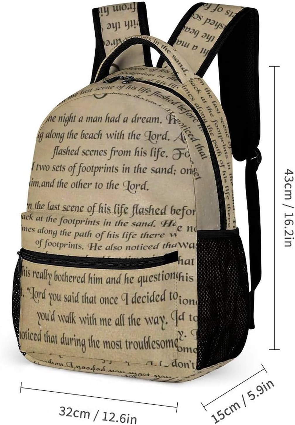 HYDJLXA FootprintsinThe Backpack Portable Stationery