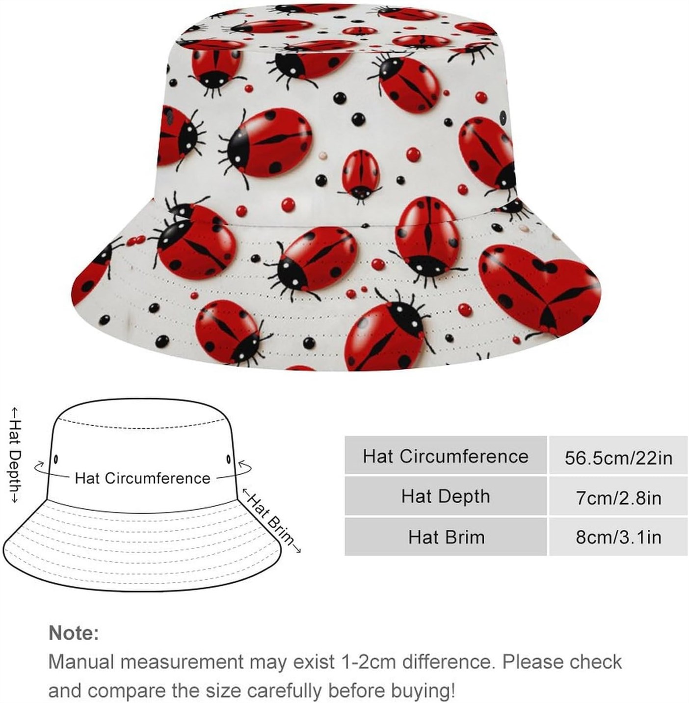 Ladybug Bucket Protection Fishing Fisherman