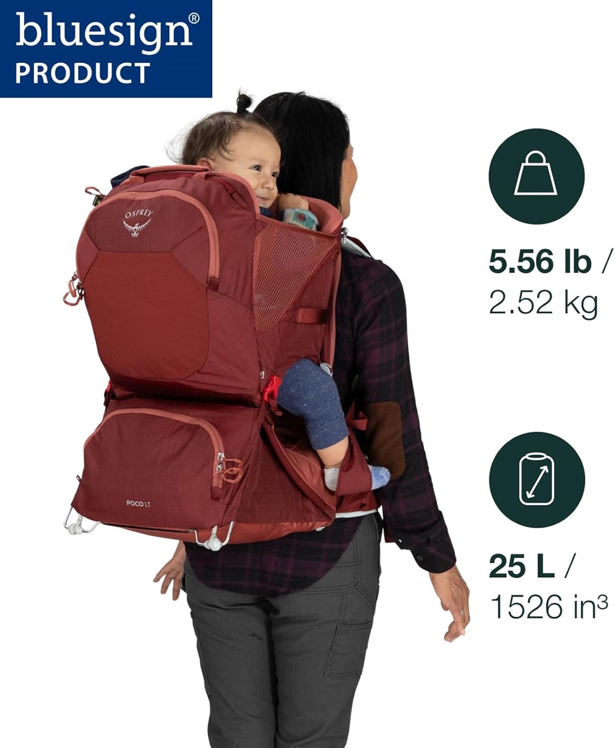 Osprey Lightweight Carrier Backpack Concrete