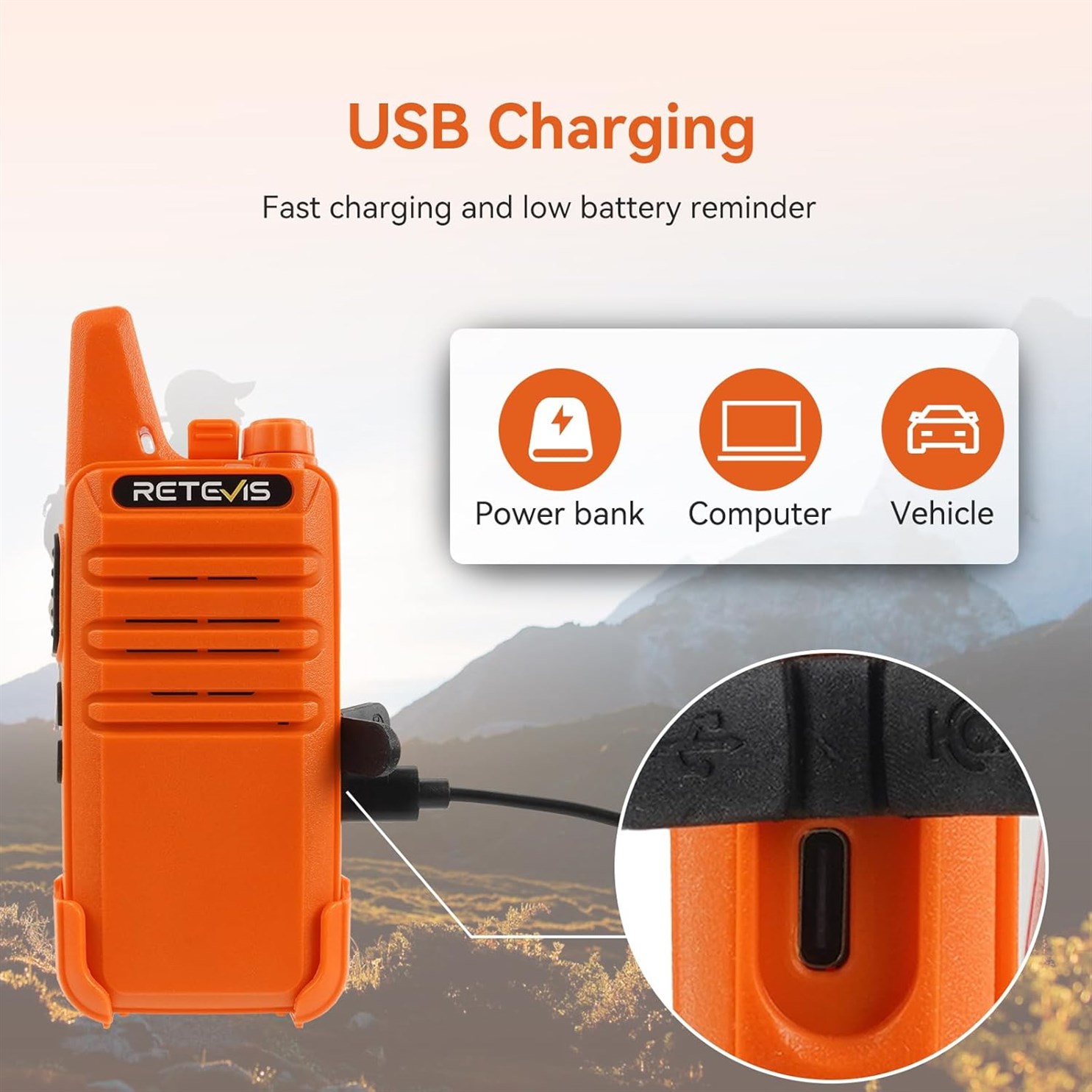 Retevis RT22 Charger Rechargeable Earpiece