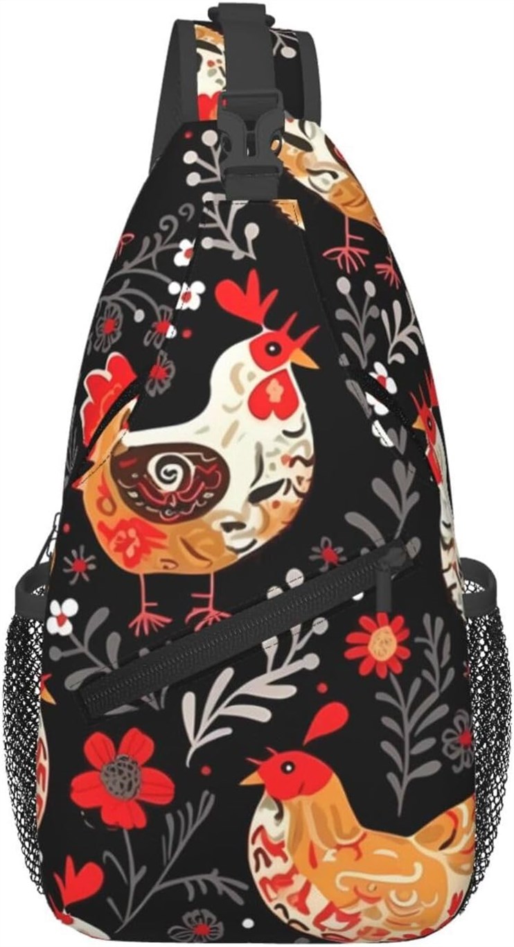 Rooster Chickens Crossbody Fashion Backpack - Review