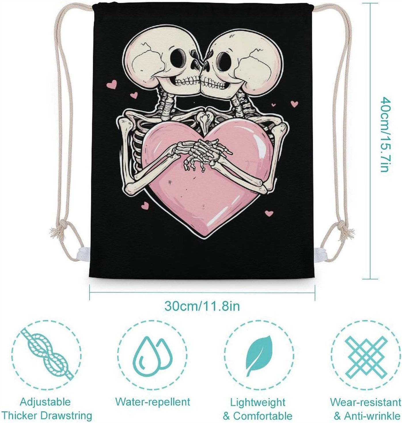 Skeleton Romance Backpack Daypacks Canvas