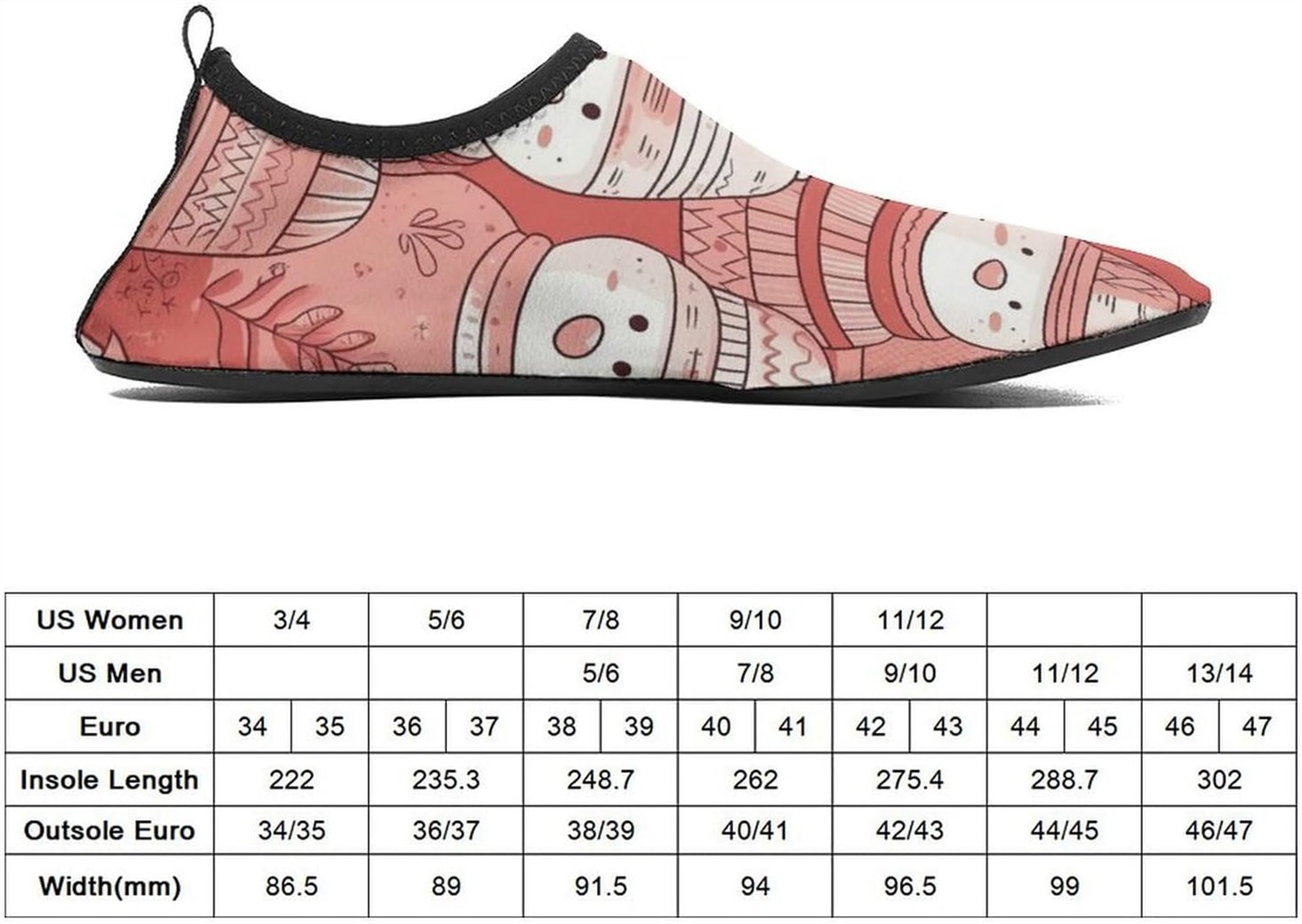 Snowman Pattern Breathable Lightweight Athletic