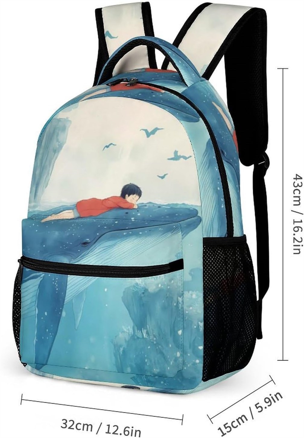 Swimming Backpack Daypack Pockets Shopping
