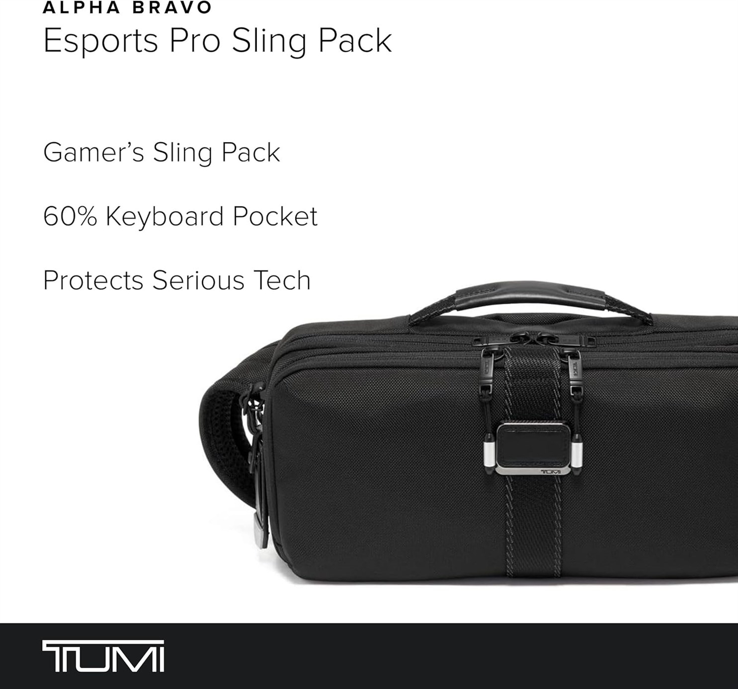 TUMI Mens Esports Sling Black
