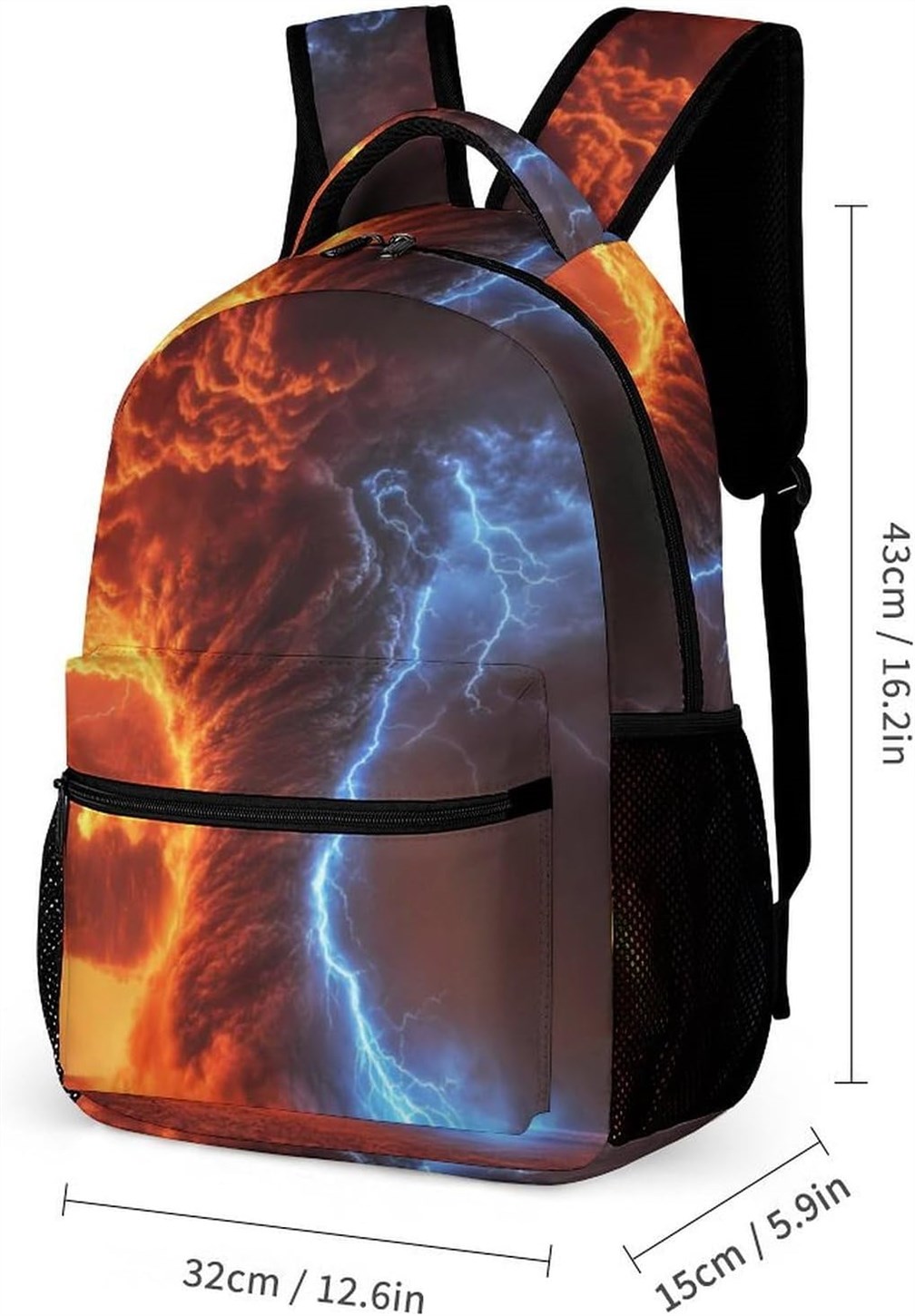 Tornado Thunderstorms Backpack Shoulders Daypacks