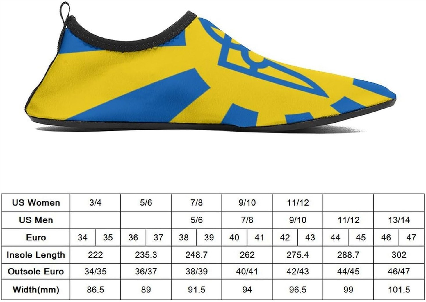 Ukrainian Lightweight Water Shoes Socks