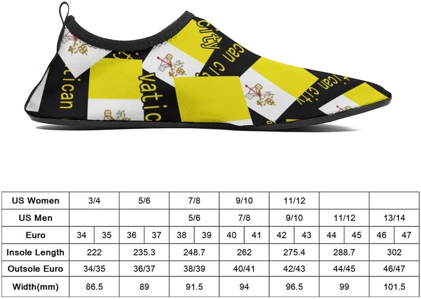 Vatican Lightweight Water Shoes Socks