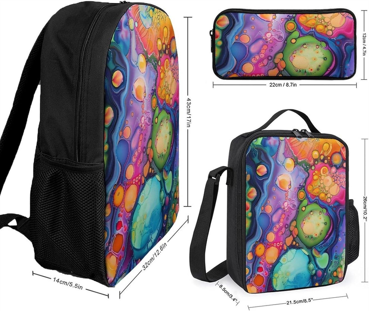 Vibrant Backpack Pencil Casual Daypack