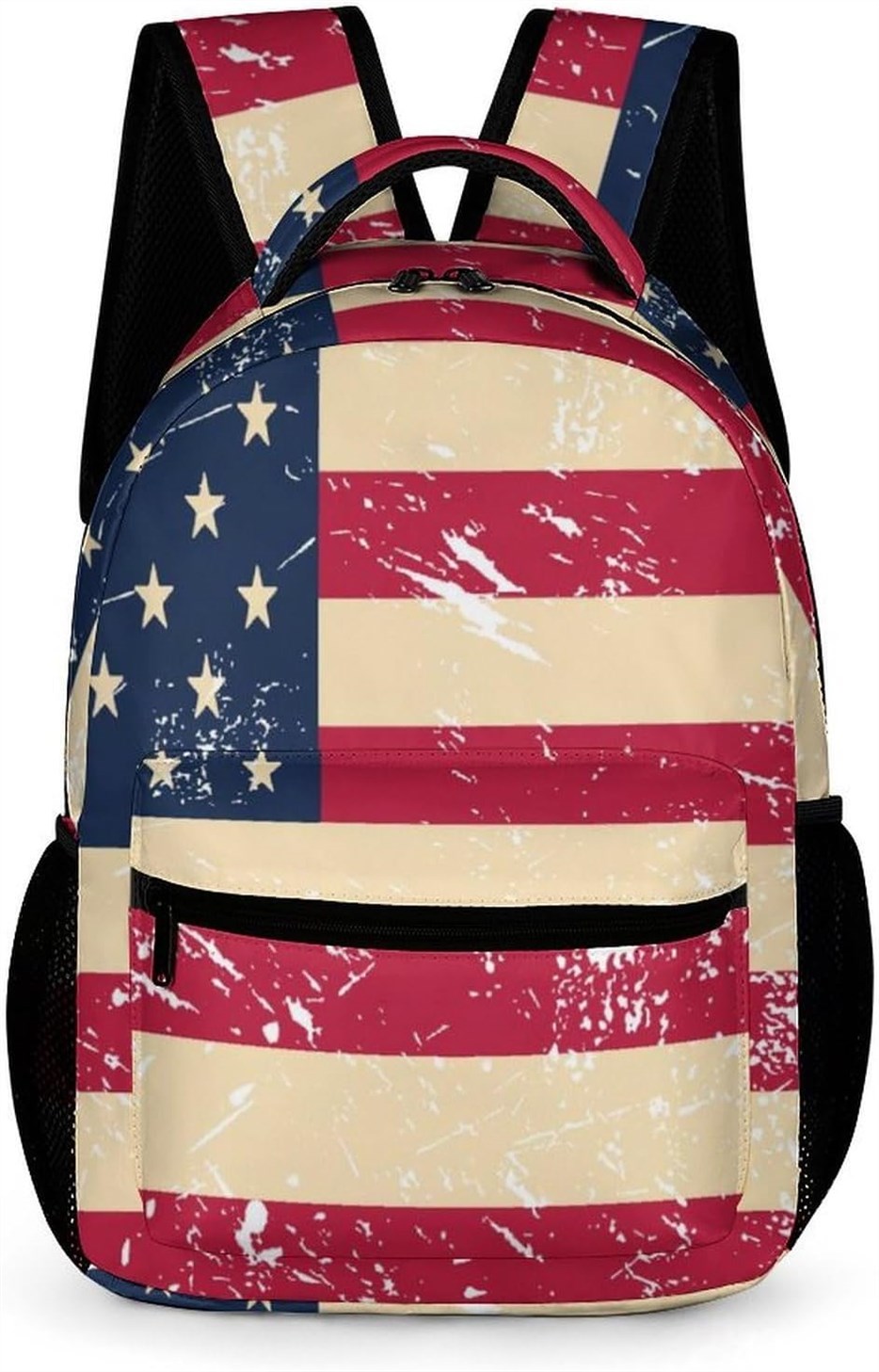 Review: Vintage U.S.A Flag Travel Backpack – Style Meets Practicality (with a Few Quirks)