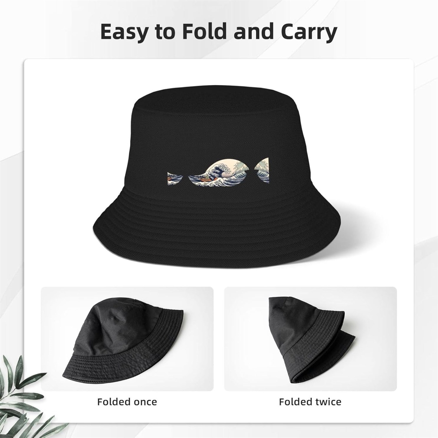 WZYCWB Wave Graphic Outdoor Bucket