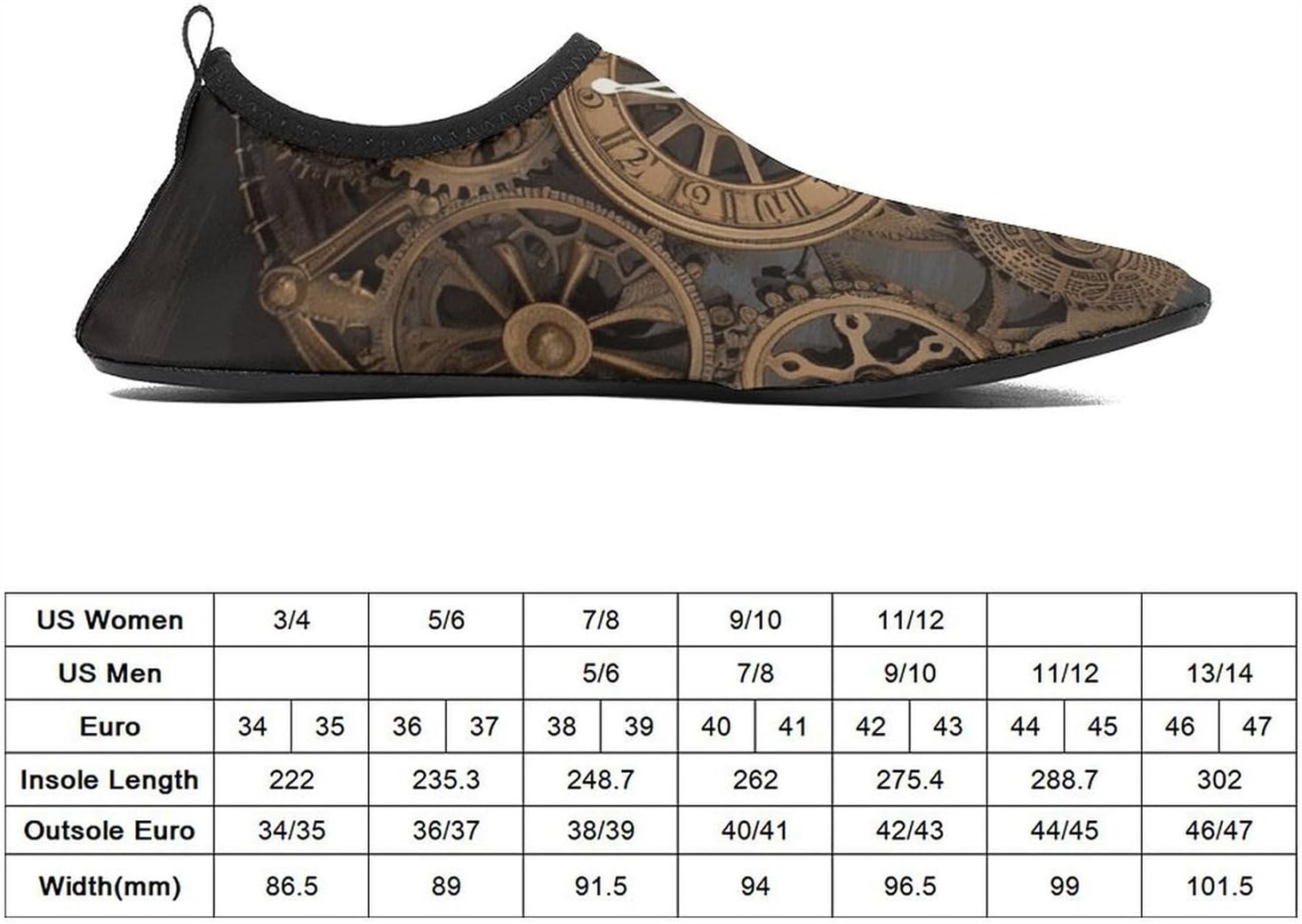 Water Shoes Barefoot Steampunk Hiking