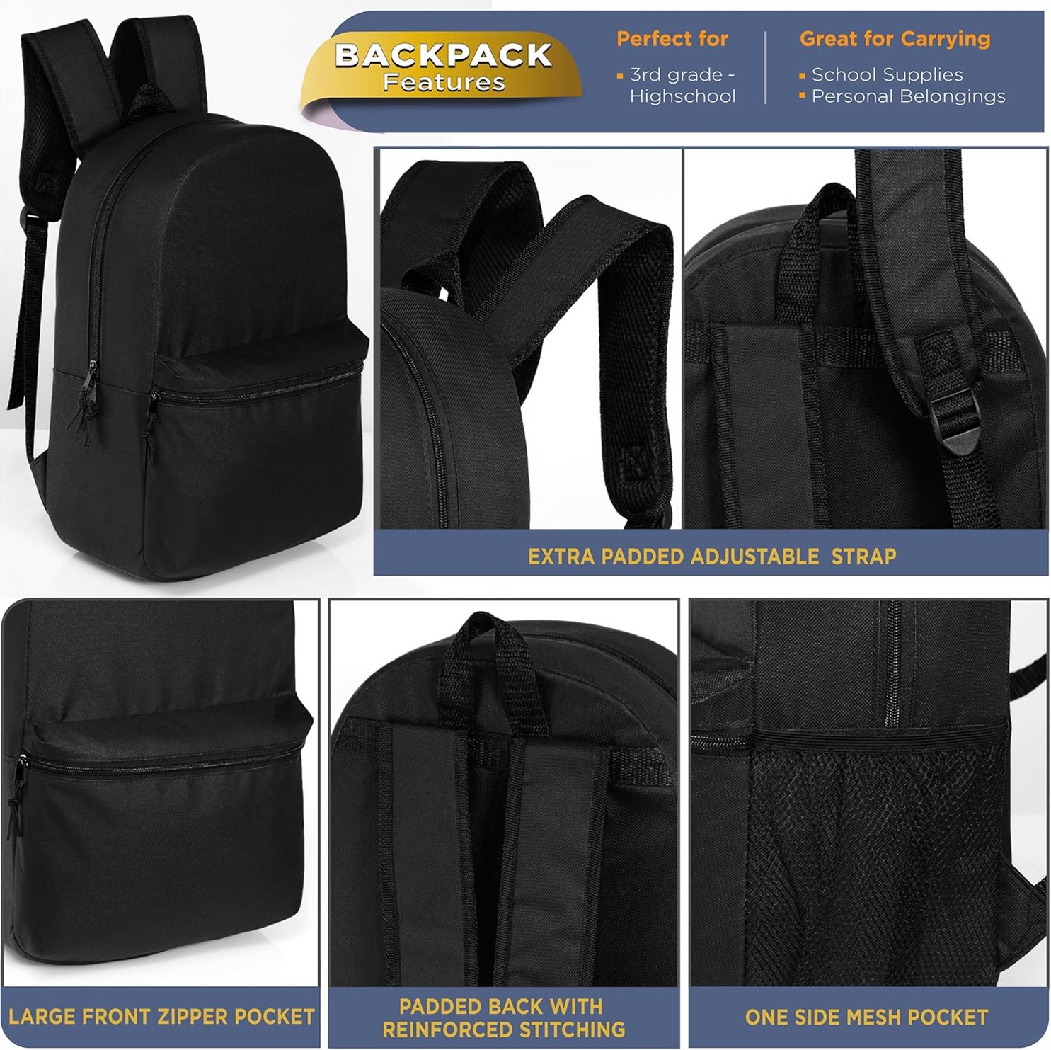 Wholesale 19 Backpacks Students Adults