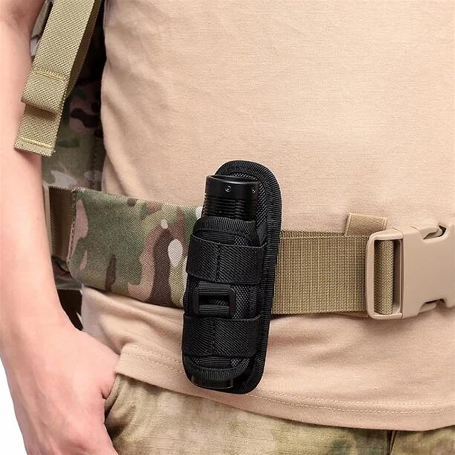 Yaoliucp Flashlight Rotatable Mountaineering Emergency